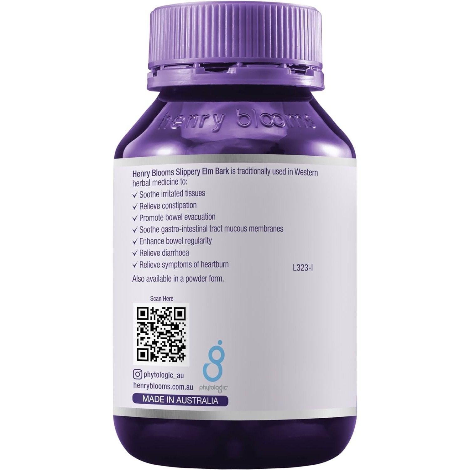 Henry Blooms Slippery Elm Bark 120c