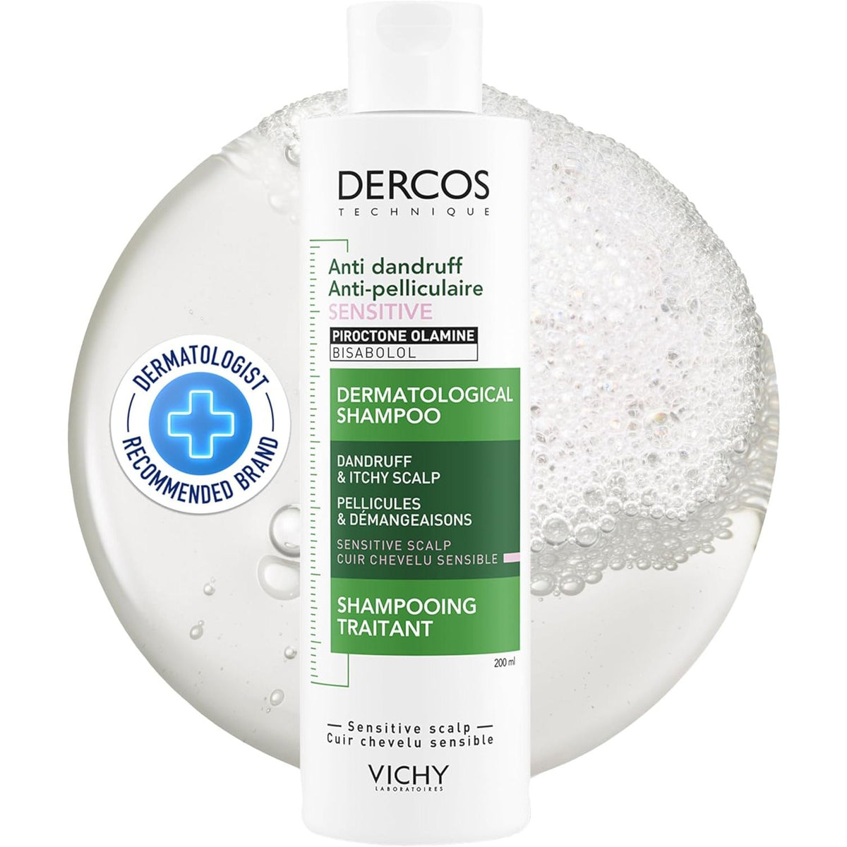 Dercos Anti-Dandruff Shampoo for Sensitive Scalp 200ml