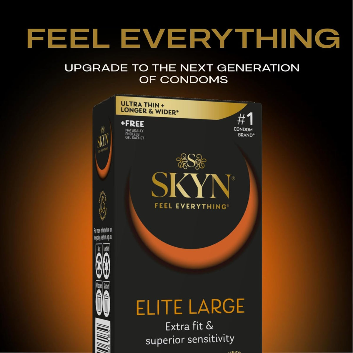 Skyn Large Soft Non Latex Condoms 10 Pack