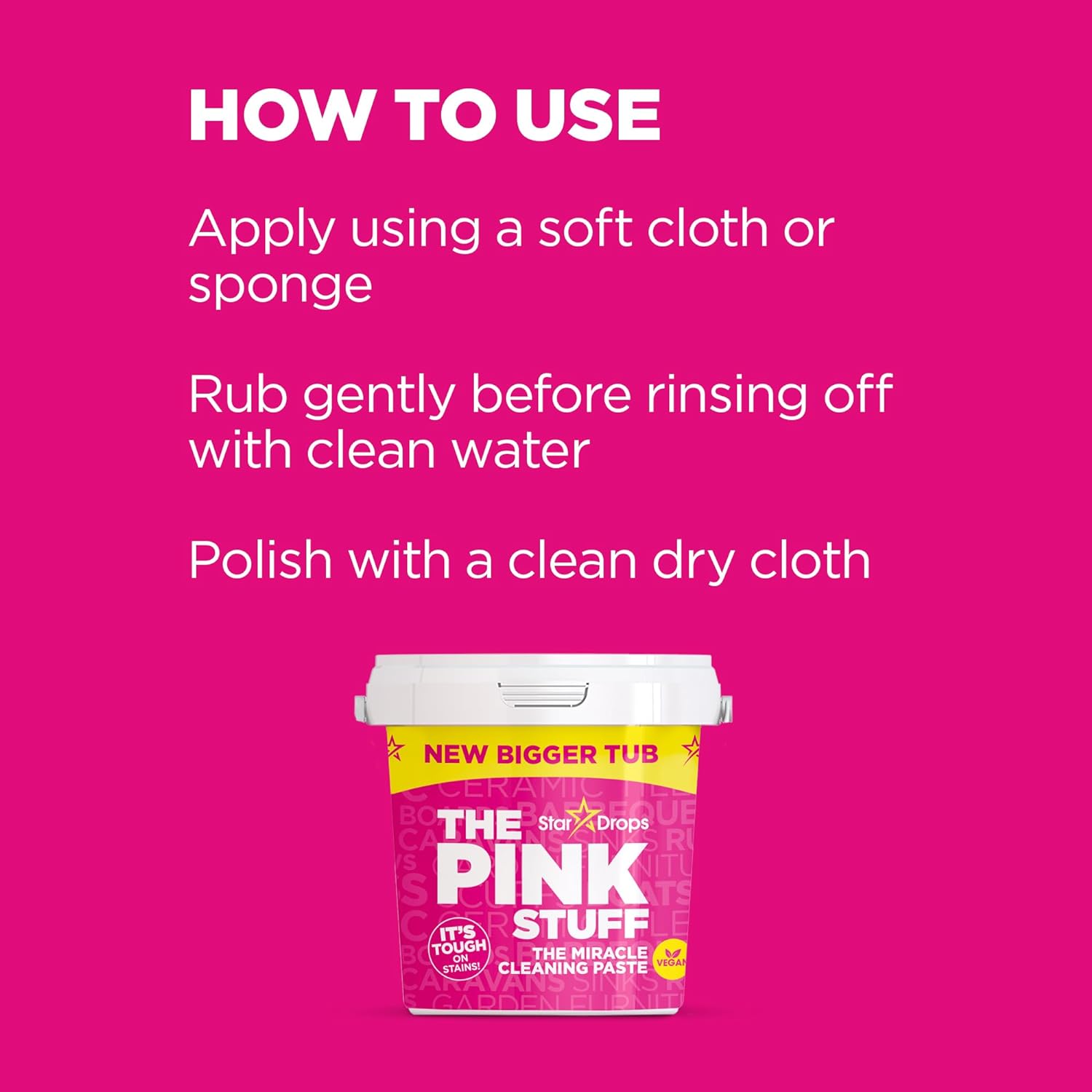 The Pink Stuff Miracle Cleaning Paste 850g