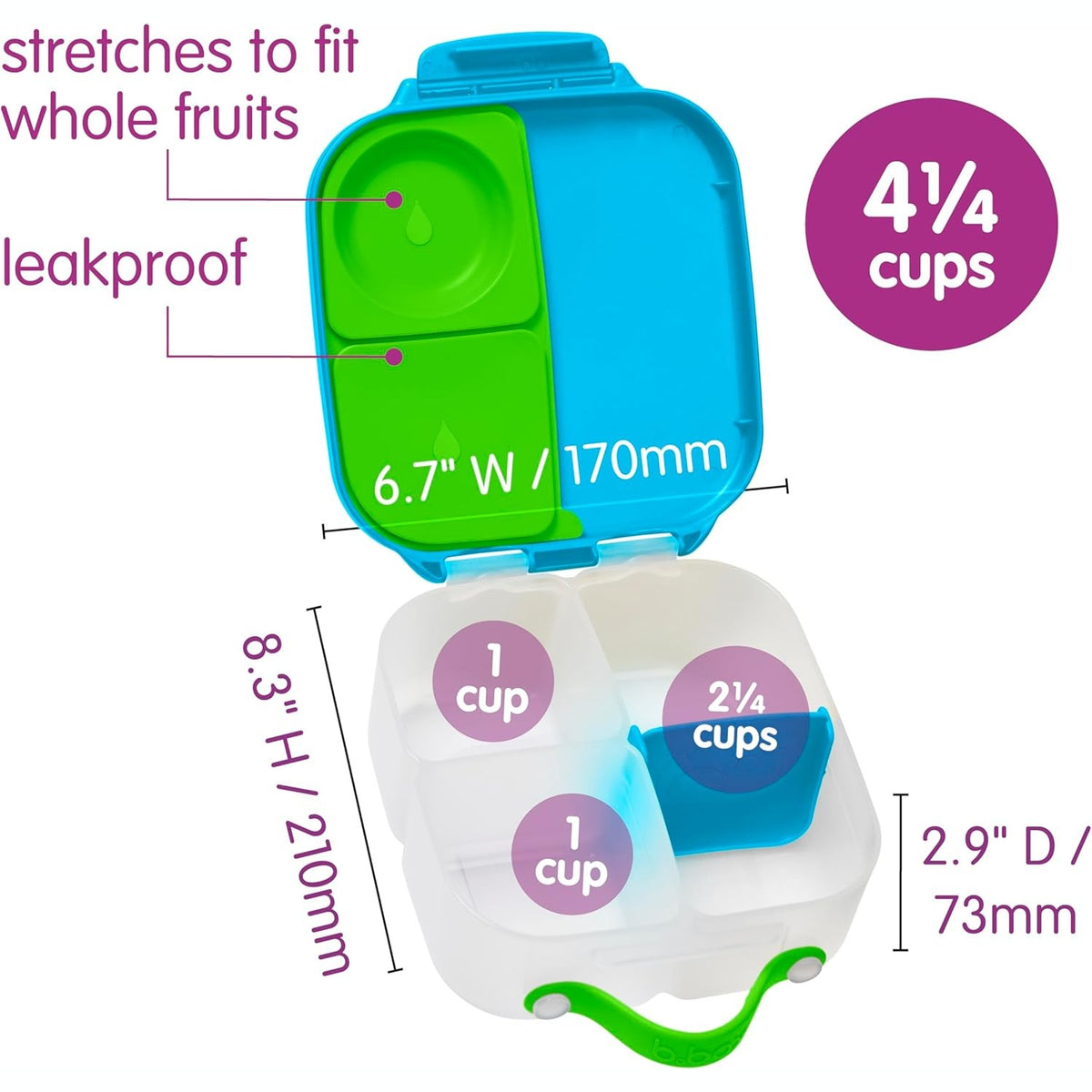 B.box Mini Lunchbox 1lt - Ocean Breeze