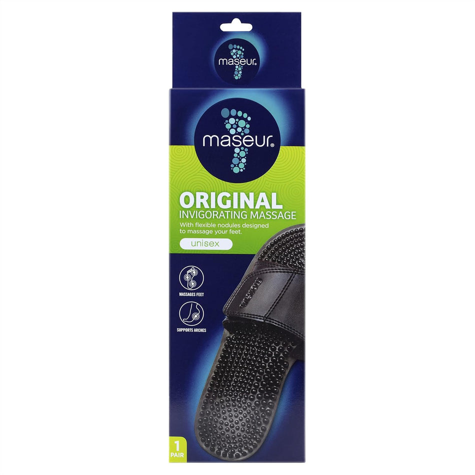 Maseur Invigorating Massage Sandal Black Size 6