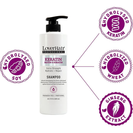 Loverhair Professional Keratin Shampoo 600ml