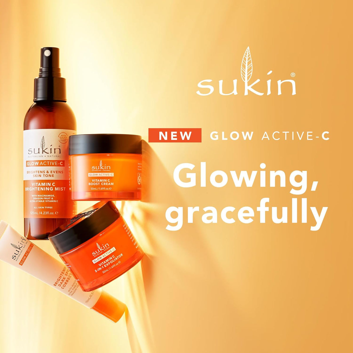 Sukin Glow Active-c Vitamin C Brightening Mist 125ml