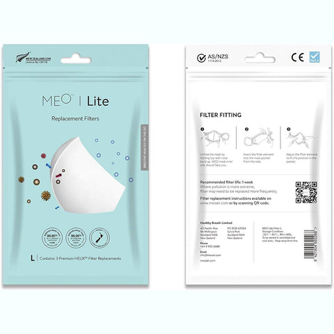 MEO Lite Helix Replacement Filter Large x 3 Pack
