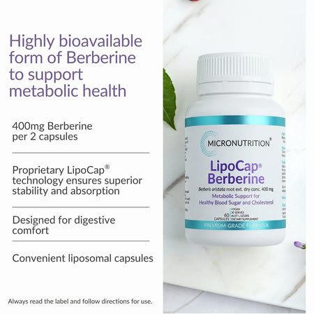 Micronutrition Lipocap Berberine 400mg 60VC