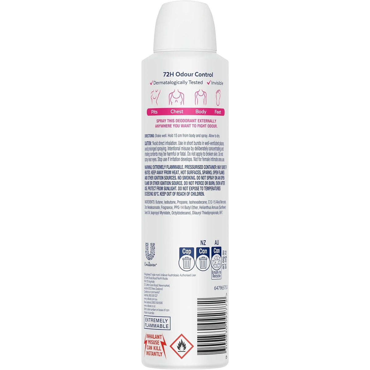 Rexona Deo Aerosl Wild Rose 230ml