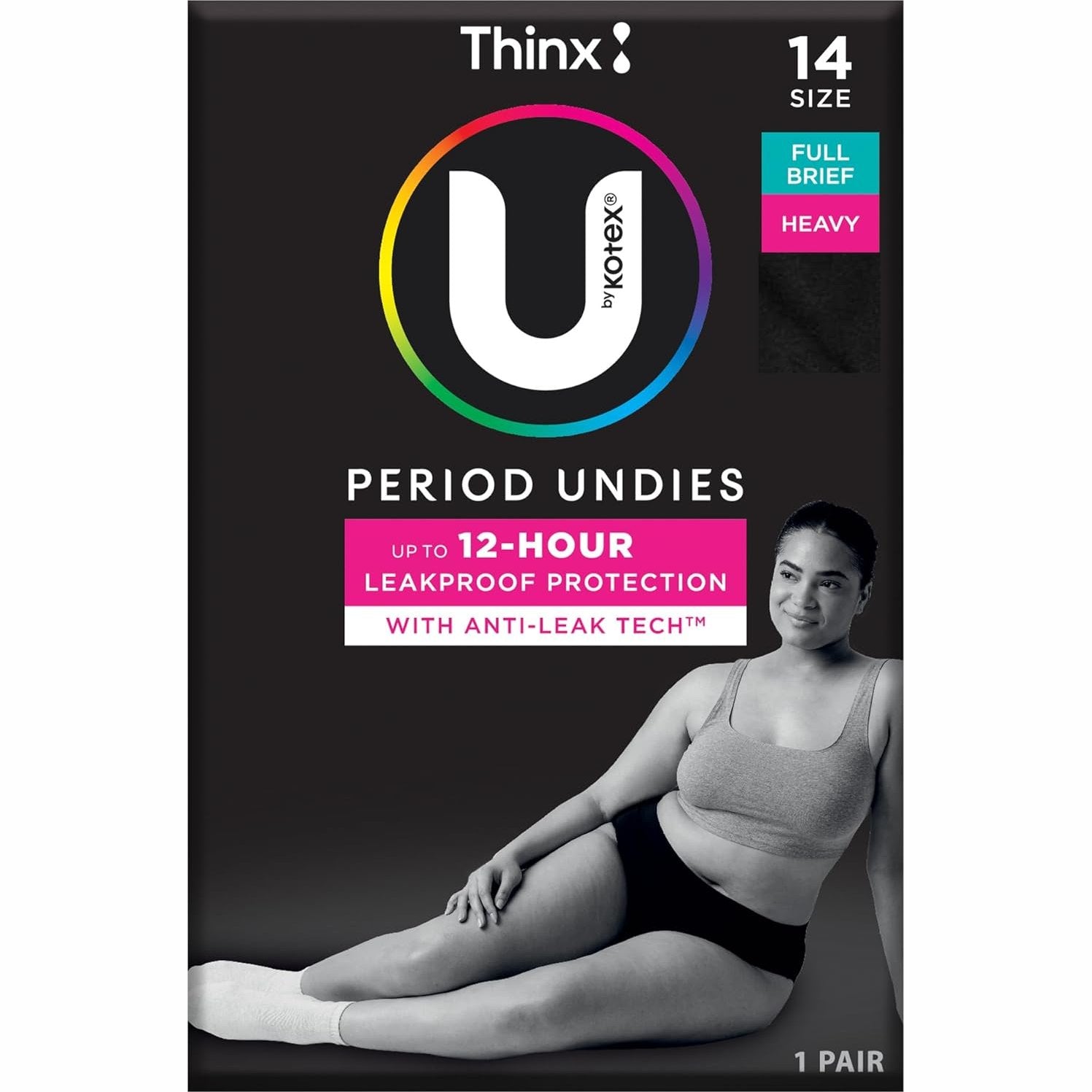 U by Kotex Full Brief Size 14