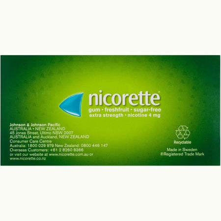 Nicorette Gum 4mg Fresh Fruit 75 Pieces
