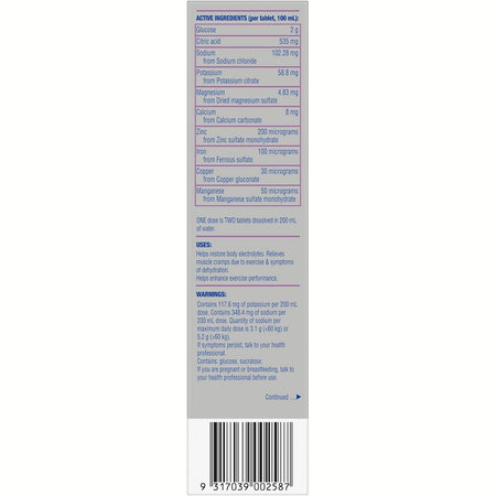 Hydralyte Plus Sport Effervescent Berry 20 Tablet