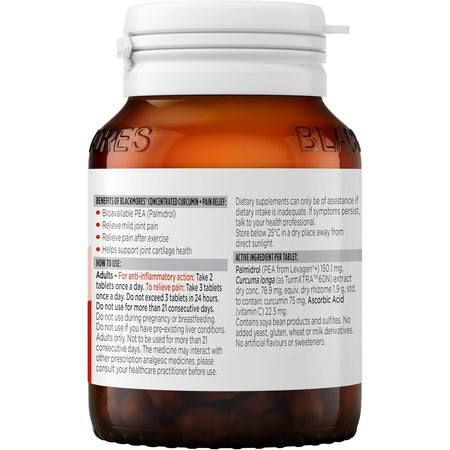 Blackmores Concentrated Curcumin + Pain Relief 40 Tablets