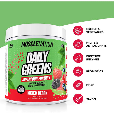 Muscle Nation Daily Greens 180g