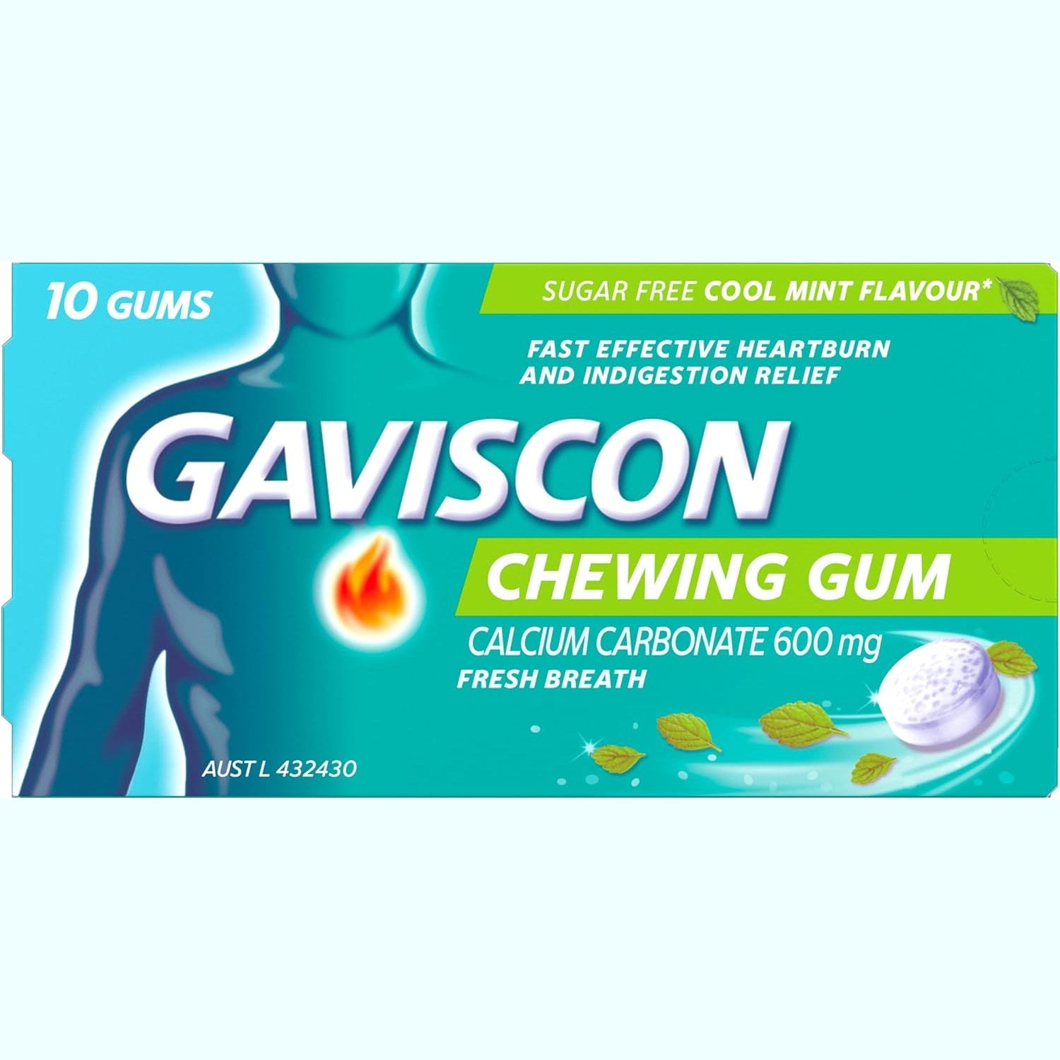 Gaviscon Chewing Gum 10 Pack