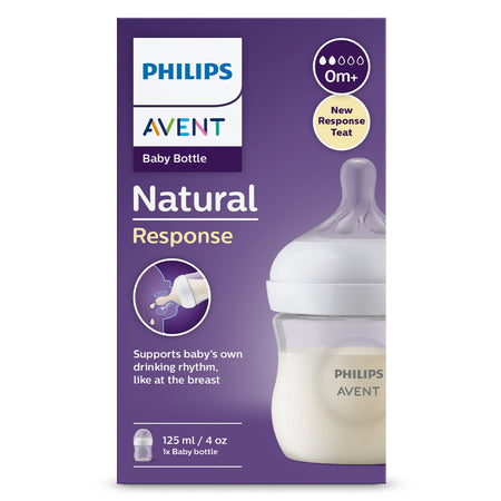 Avent Natural Response Baby Bottle 0 Months+ 125ml 1 Pack