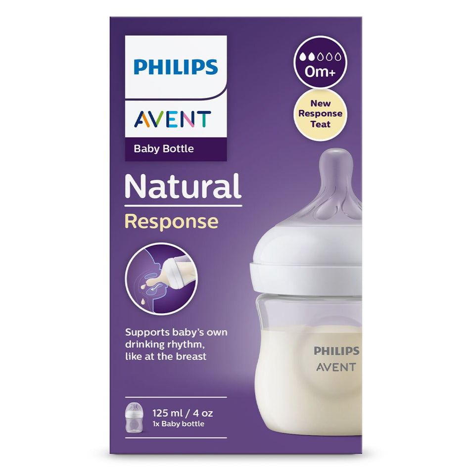 Avent Natural Response Baby Bottle 0 Months+ 125ml 1 Pack