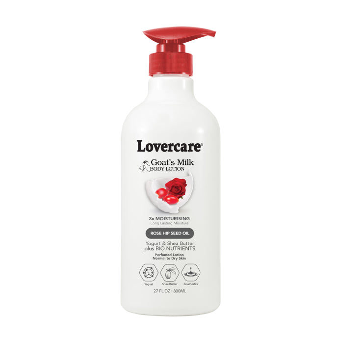 Lovercare Goat's Milk Body Lotion Rose Hip Seed Oil 800ml