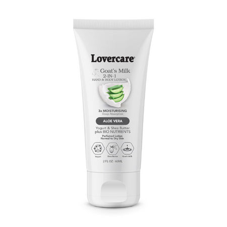 Lovercare Goat's Milk 2-in-1 Hand Cream & Body Lotion Aloe Vera 60ml