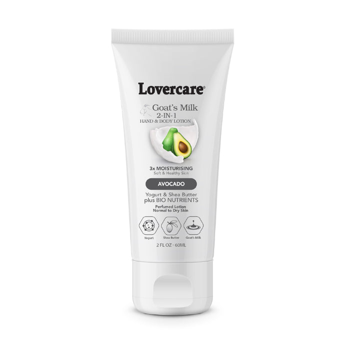 Lovercare Goat's Milk 2-in-1 Hand Cream & Body Lotion Avocado 60ml