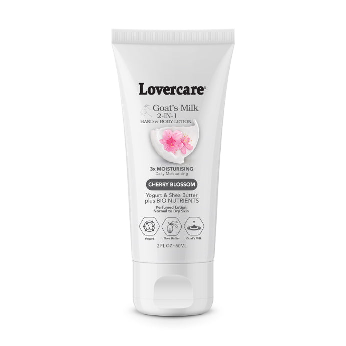 Lovercare Goat's Milk 2-in-1 Hand Cream & Body Lotion Cherry Blossom 60ml