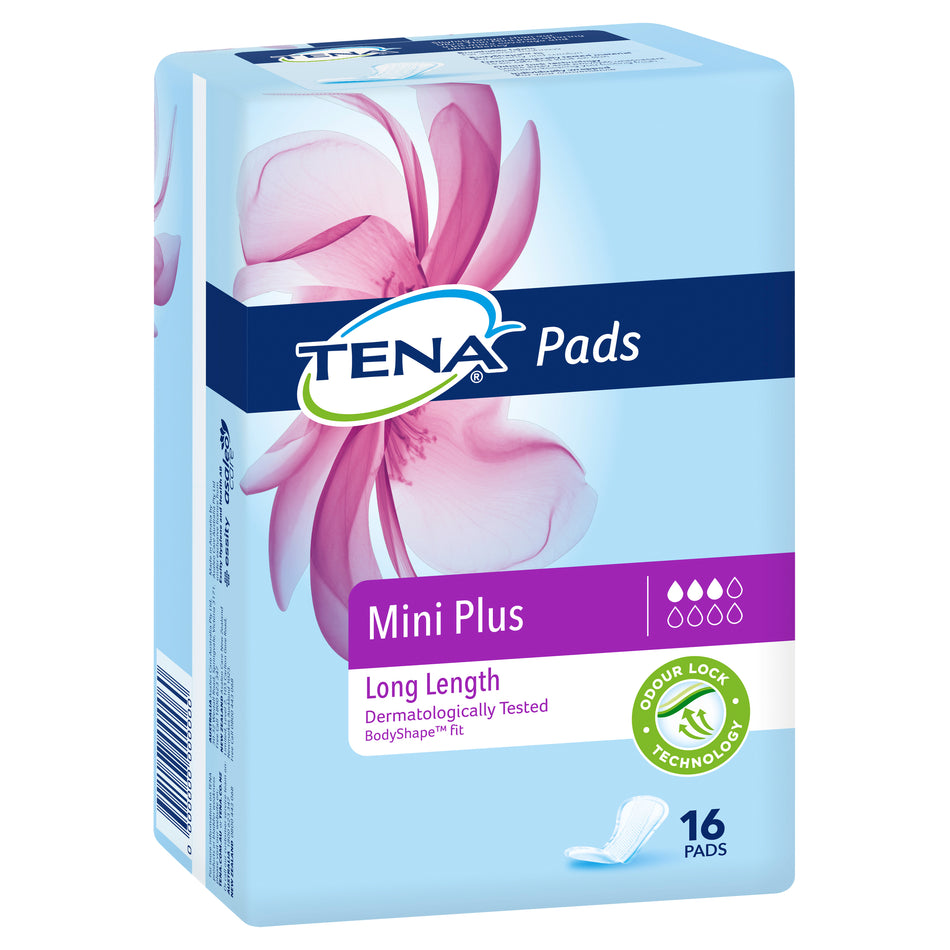 Tena Pads Mini Plus Long Length Pads 16PK