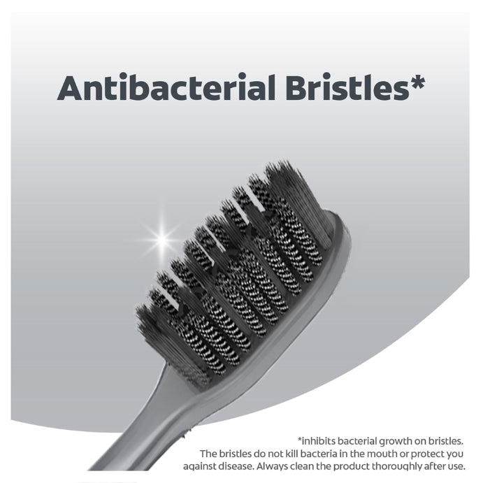 Colgate 360 Charcoal Antibacterial Soft Spiral Toothbrush 3 Pack