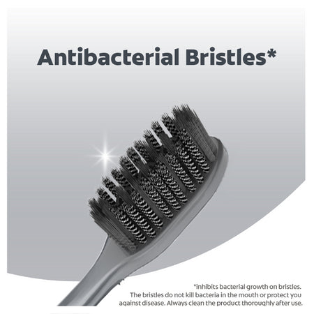 Colgate 360 Charcoal Antibacterial Soft Spiral Toothbrush 3 Pack