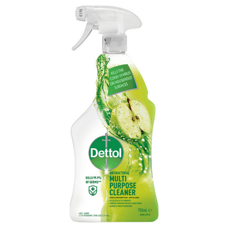 Dettol Antibacterial Multipurpose Cleaner Surface Spray Disinfectant Crisp Apple 750ml
