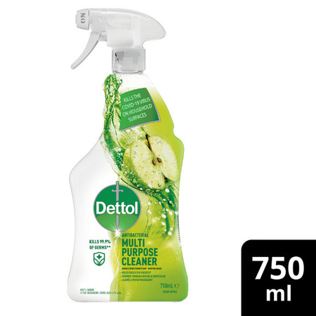 Dettol Antibacterial Multipurpose Cleaner Surface Spray Disinfectant Crisp Apple 750ml