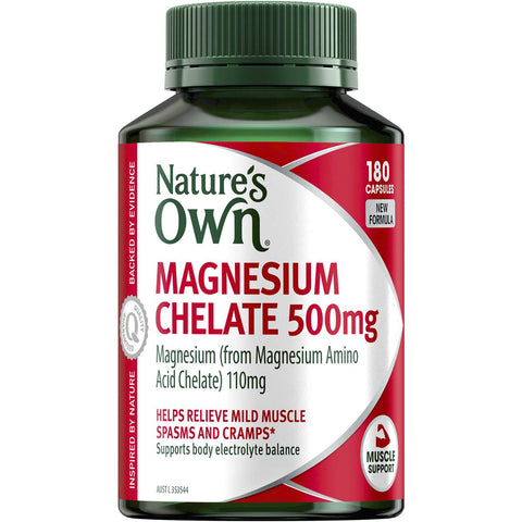 Nature's Own Amino Acid Magnesium Chelate 500mg 180 Caps
