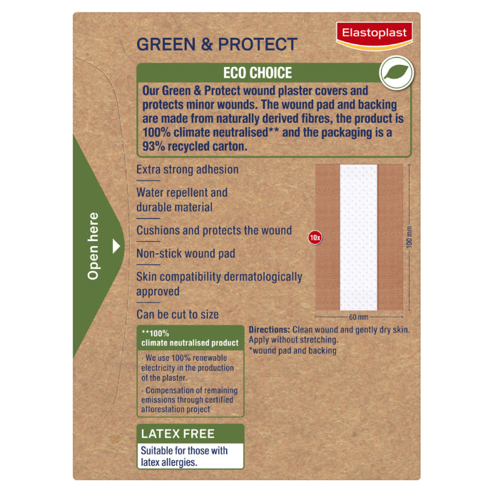 Elastoplast Green & Protect 1m X 6cm 1 Roll