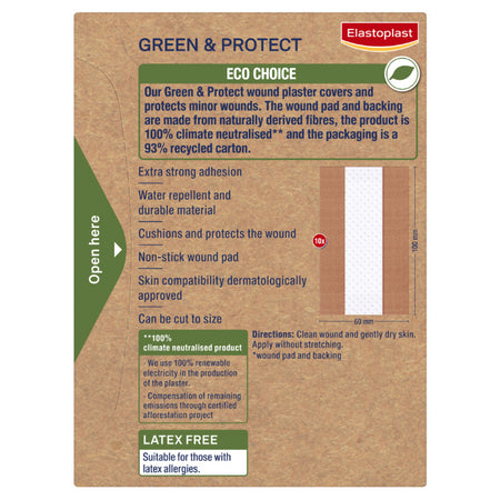Elastoplast Green & Protect 1m X 6cm 1 Roll