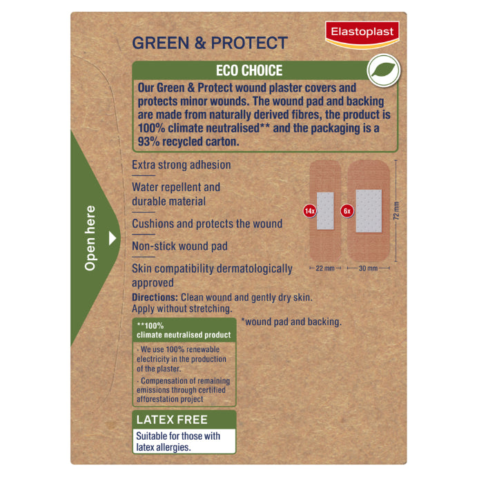 Elastoplast Green & Protect 20 Strips