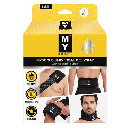 My Hot/cold Reuse Gel Pack With Adjstable Strap Large 1 Each