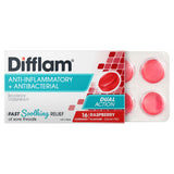 Difflam Sore Throat Lozenges Raspberry Flavour 16 Lozenges