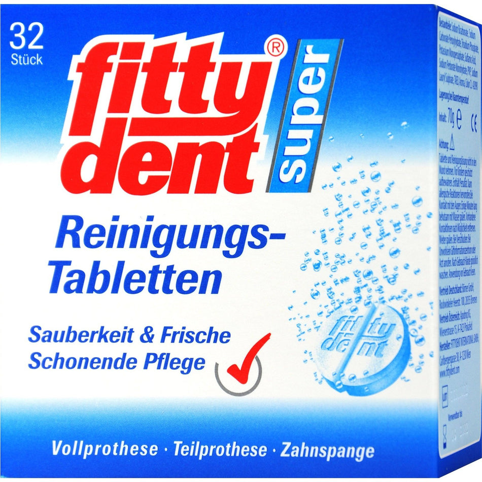 Fittydent Super Denture Cleaning 32 Tablets