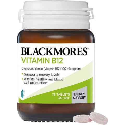 Blackmores Vitamin B12 100mcg 75 Tablets