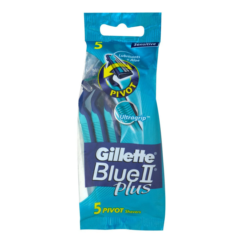 Gillette Blue II Disposable Shaving Razor 5 Pack