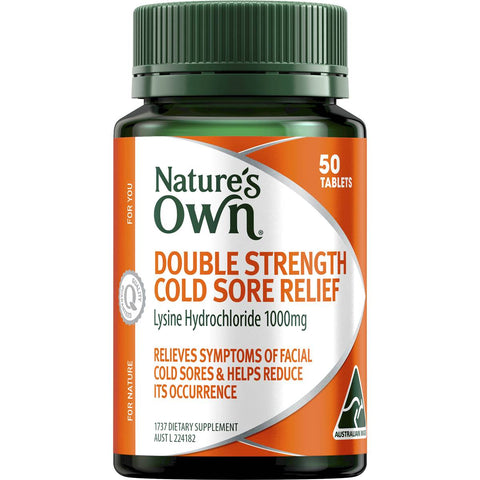 Nature's Own Double Strength Cold Sore Relief 50 Tabs