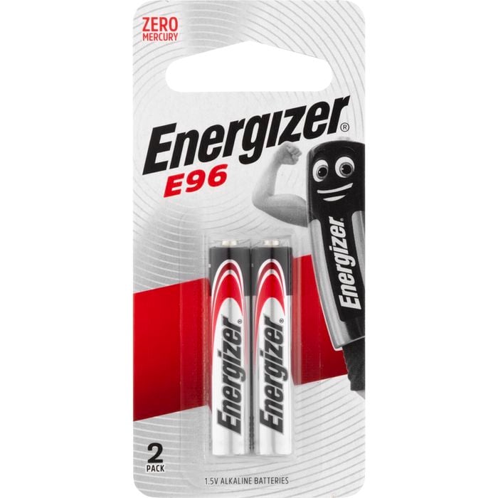 Energizer E96 1.5v Alkaline Batteries 2 Pack