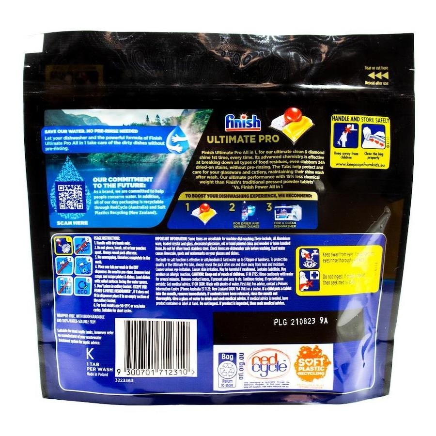 Finish Pk10 Powerball Ultimate Pro All In 1 Lemon Sparkle