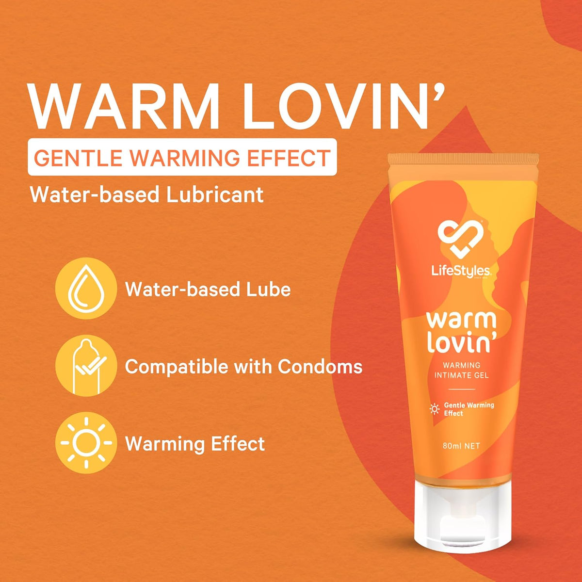Lifestyles® Warm Lovin' Gel 80ml