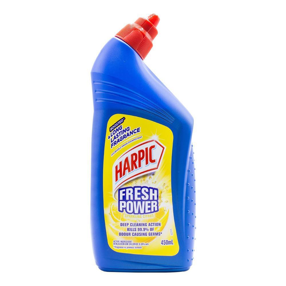 Harpic Toilet Cleaner Fresh Power Sparkling Citrus 450mL