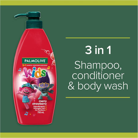 Palmolive Kids 3 In 1 Merry Strawberry 700ml