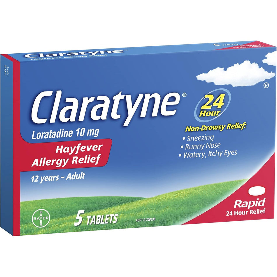 Claratyne Hayfever Allergy Relief 5 Tablets