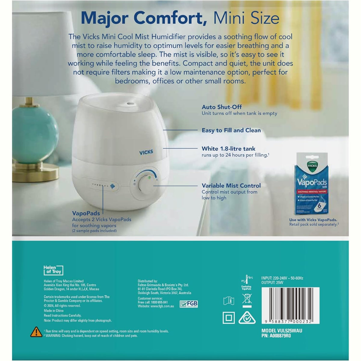 Vicks Cool Mist Humidifier 1 Each