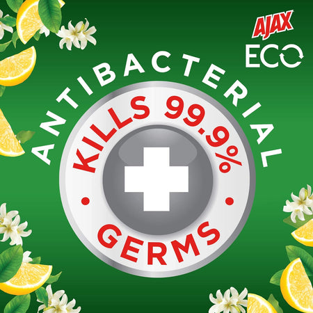 Ajax Eco Antibacterial Disinfectant Surface Cleaning Wipes Fresh Lemon 110 Pack