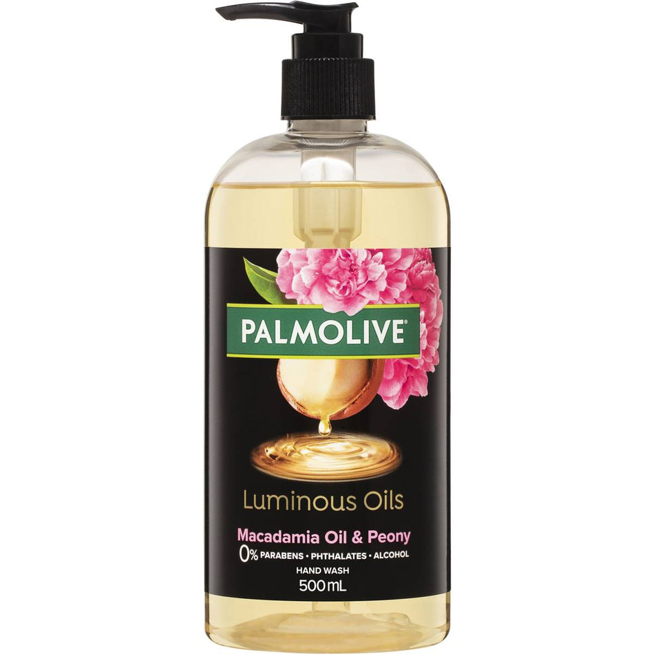 Palmolive Luminous Oils Liquid Hand Wash Soap Macadamia & Peony 500ml