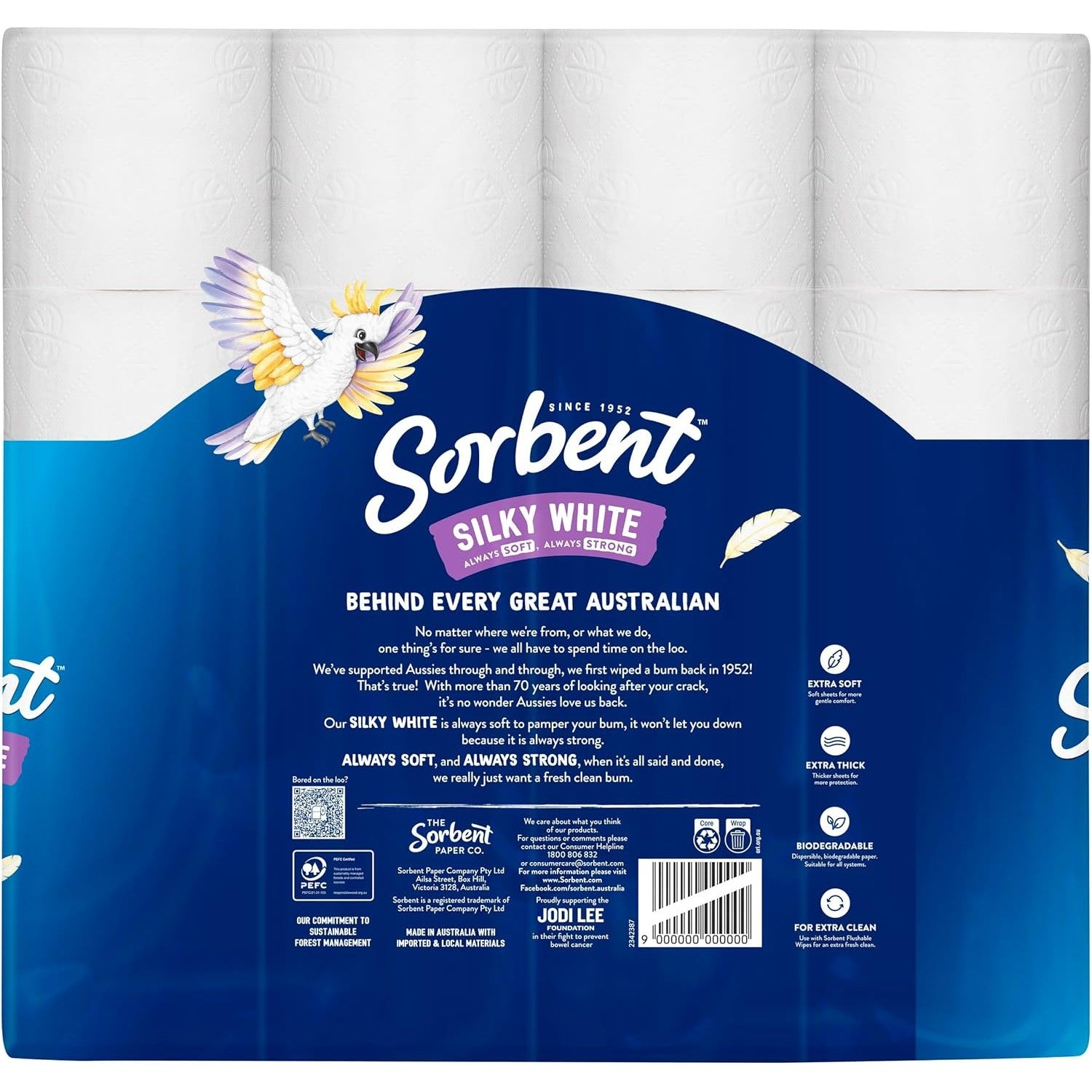 Sorbent Toilet Tissue White 24 Pack