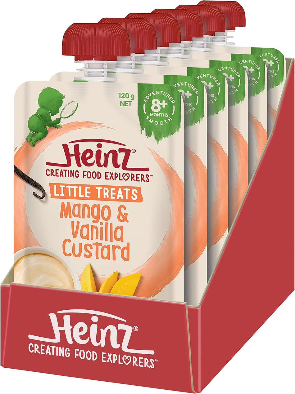 Heinz Mango & Vanilla Custard Pouch 120g(Pack of 6)