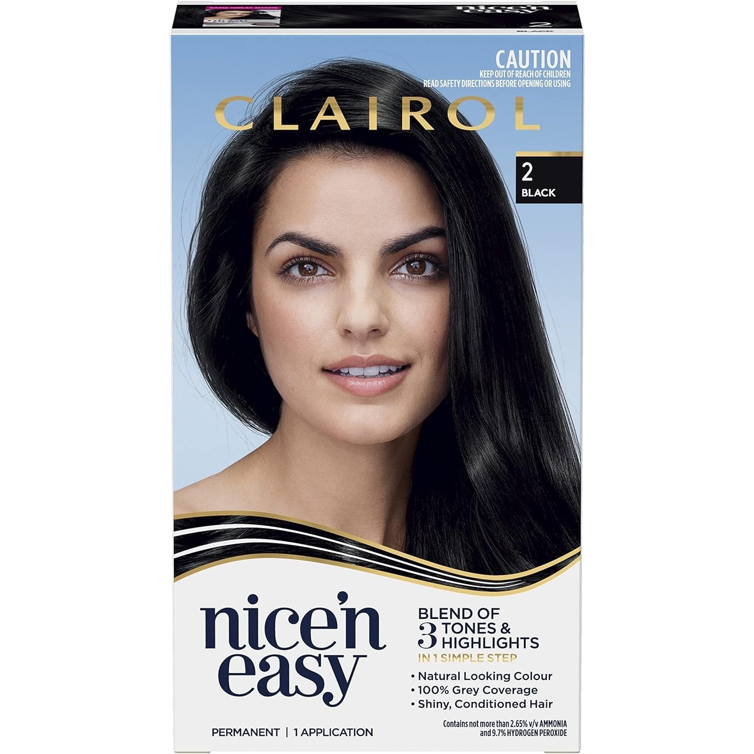 Clairol Nice & Easy 2 Black Hair Colour